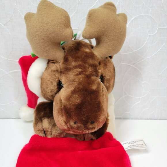 Vintage America Wego Moose‎ Christmas Stocking 20” Holiday Soft Plush Decoration - Picture 12 of 14